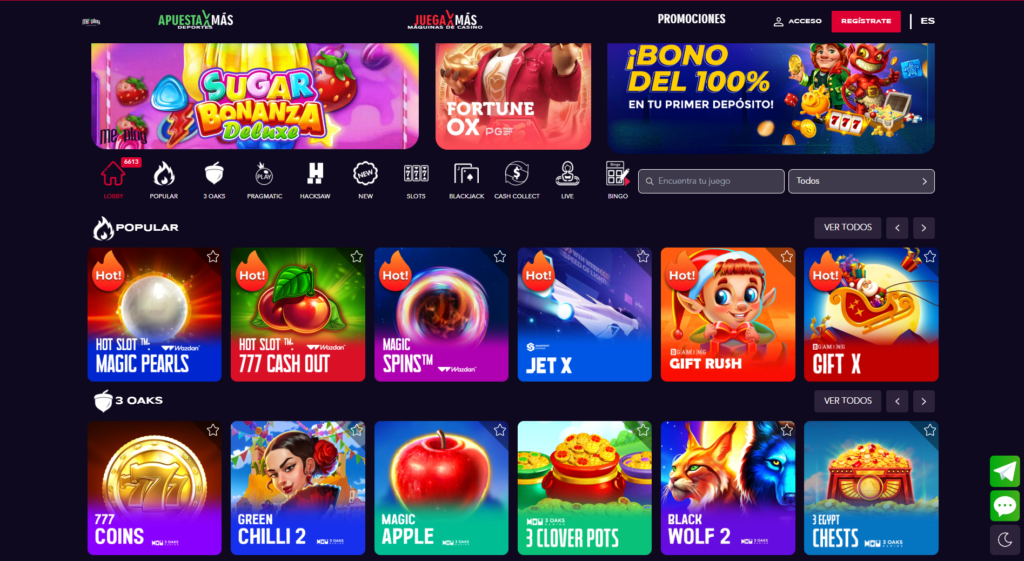 Juegos de tragamonedas en MexPlay Casino México