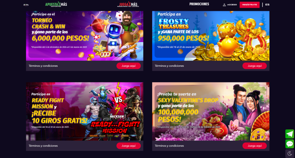 Mexplay Bono de bienvenida para casino